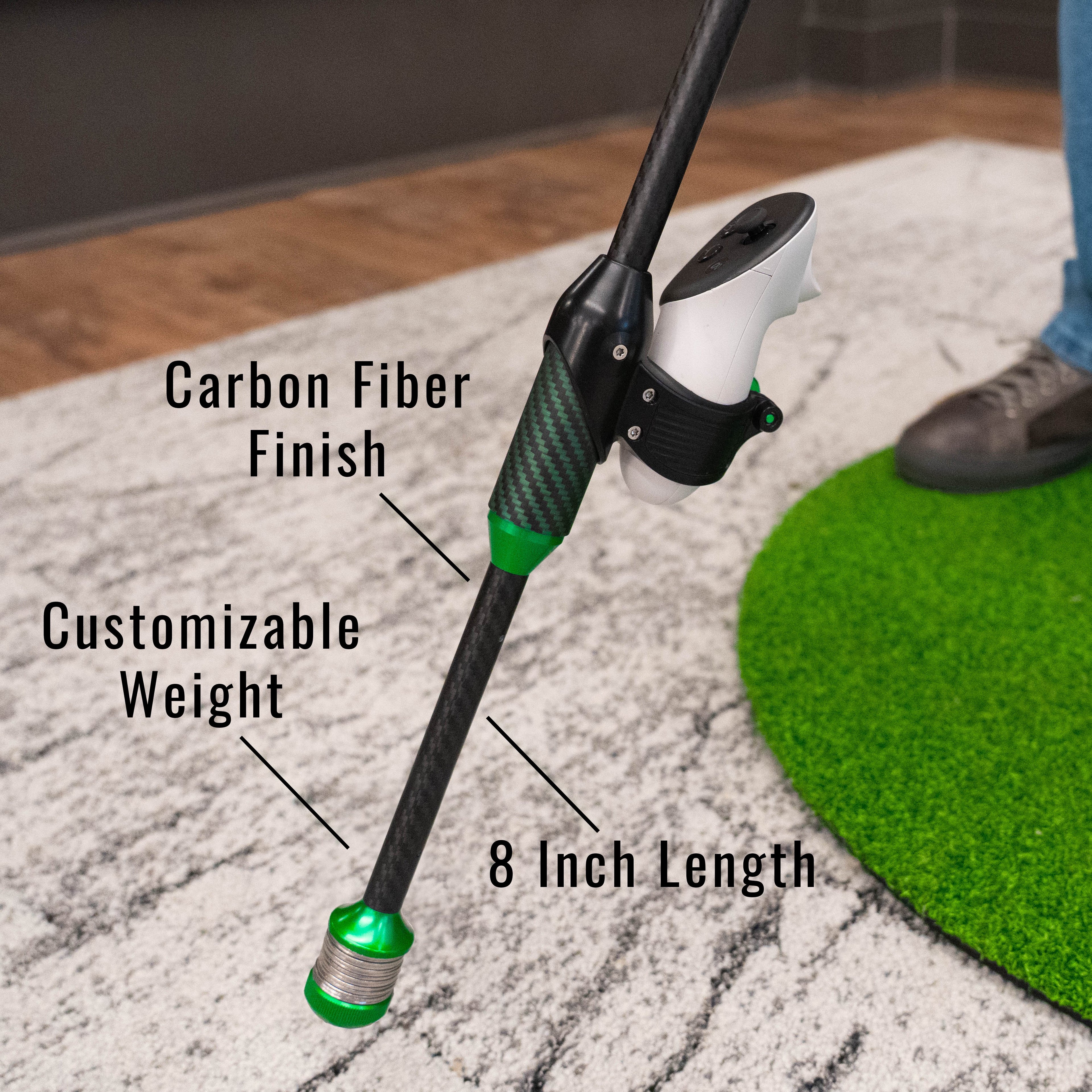 DriVR Elite Chrome - Stepped Steel Weighted Golf Club  - Compatible with Quest 2, 3/3s, and Pro