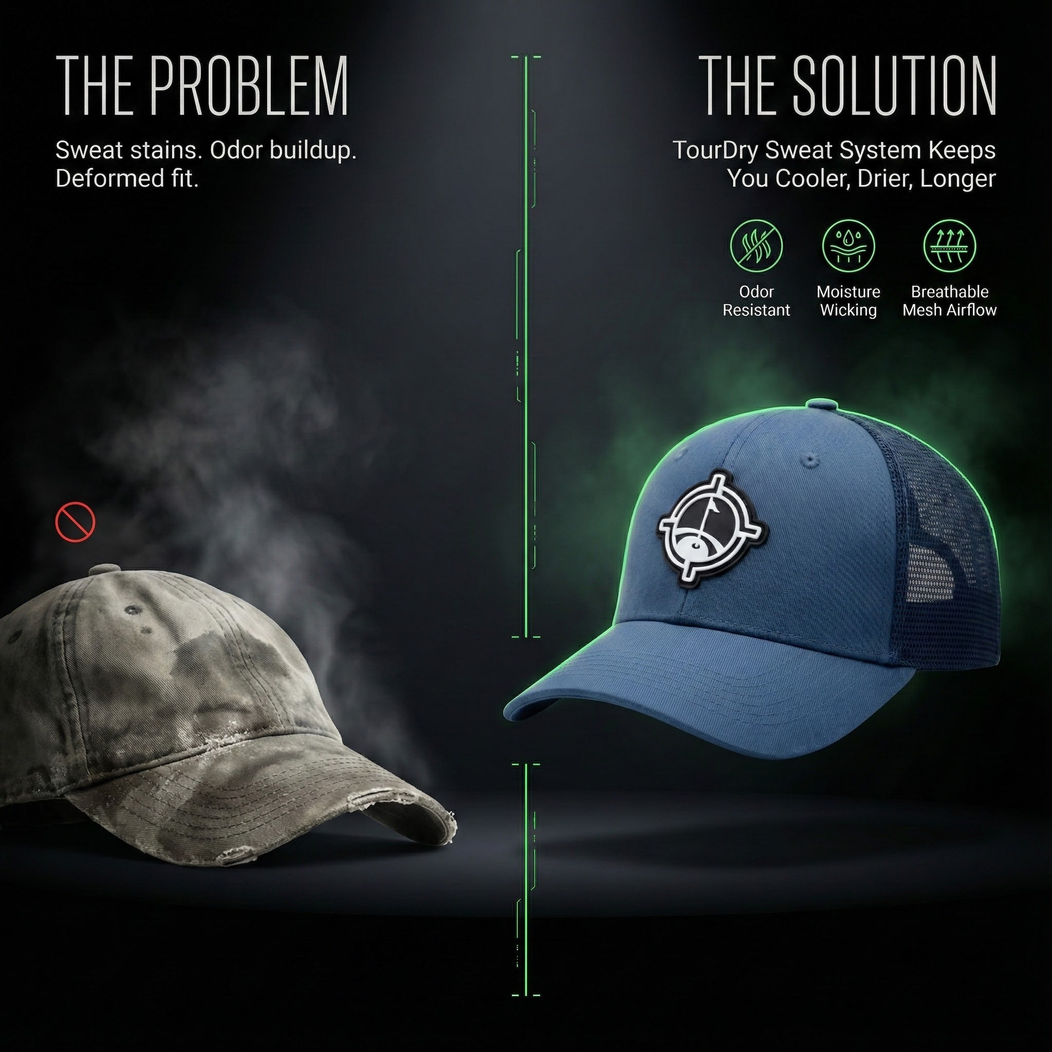 Aiming Fluid Golf Performance Hat (TourDry™ System)