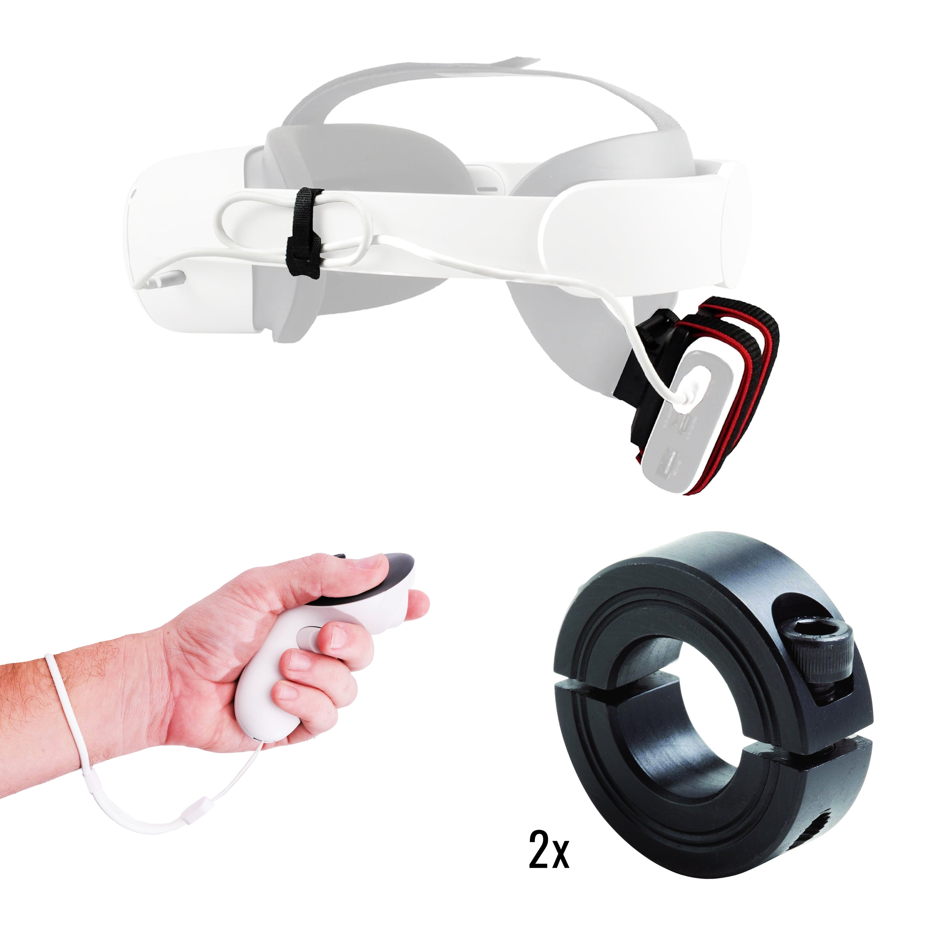 DriVR Elite Chrome - Stepped Steel Weighted Golf Club  - Compatible with Quest 2, 3/3s, and Pro