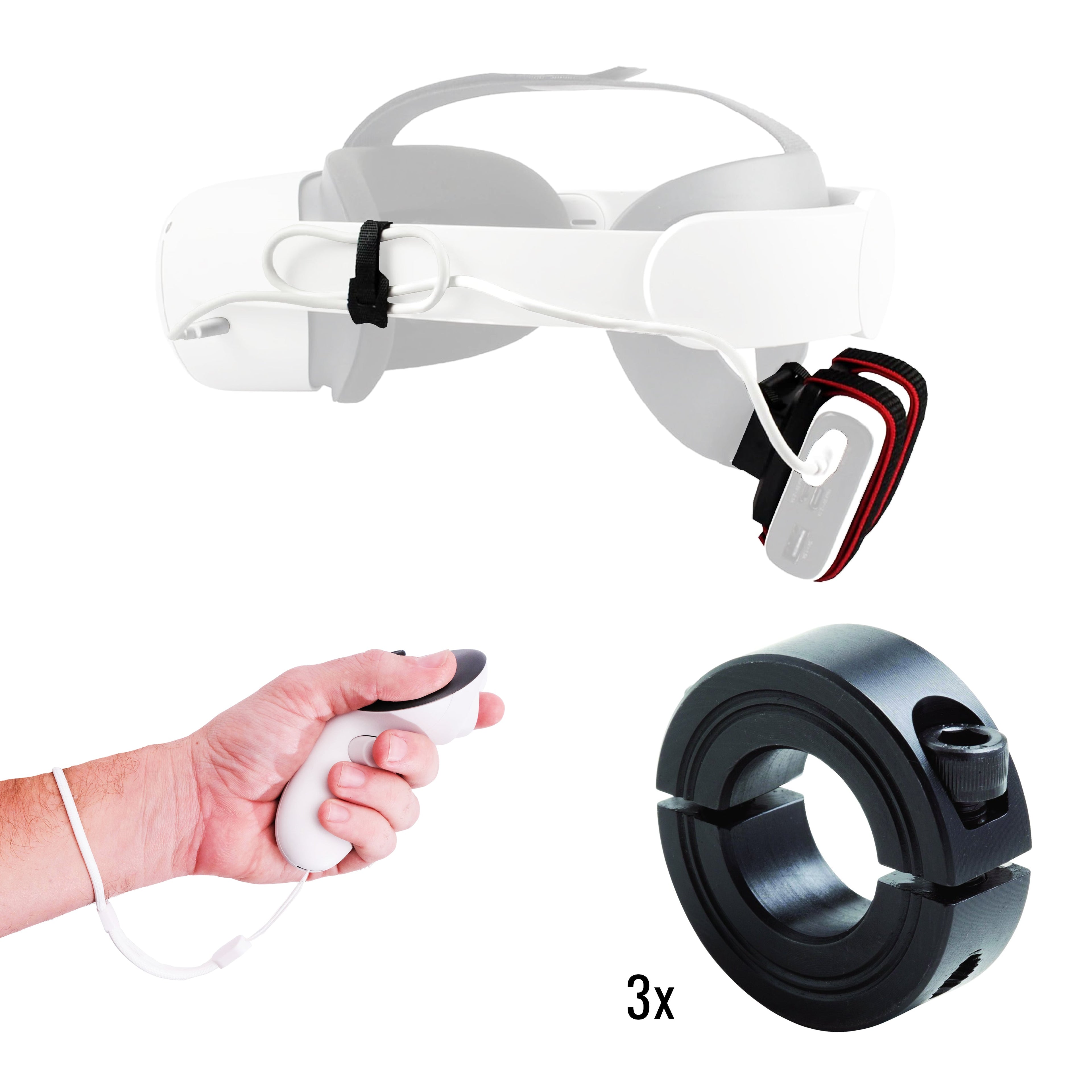 DriVR Elite Chrome - Stepped Steel Weighted Golf Club  - Compatible with Quest 2, 3/3s, and Pro